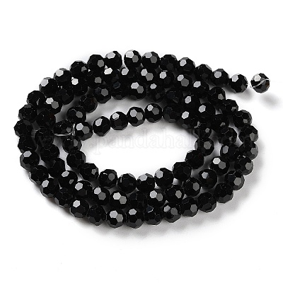 Прозрачные стеклянные бусины&nbsp;GLAA-Q104-01B-1