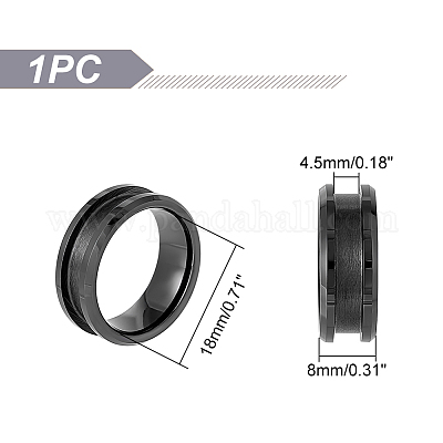 1 шт. фарфоровые рифленые оправы для колец&nbsp;FIND-UN0001-72-1