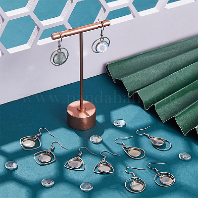 Набор для самостоятельного изготовления подвесных сережек из нержавеющей стали «пустой купол» 201 STAS-UN0057-23-1