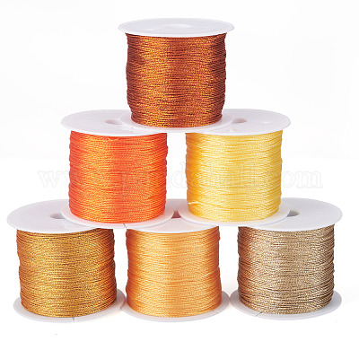 6 рулон 6 цвета 6-слойная полиэстеровая металлизированная нить&nbsp;OCOR-TA0003-13-1