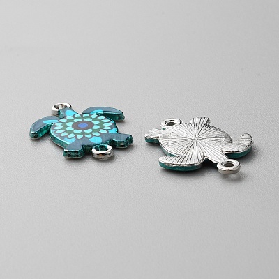 Подвески из сплава с эмалевым принтом ENAM-WH0065-15P-06-1