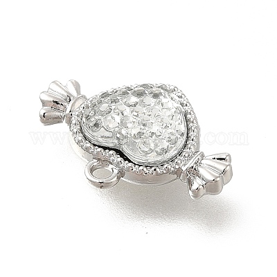 Прозрачные подвески со стразами из прозрачной смолы FIND-B015-01B-P-1