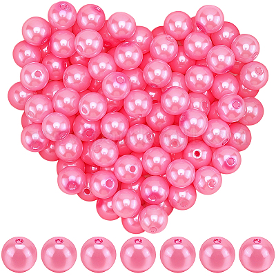 Абс пластмасса имитация жемчужина круглые бусины&nbsp;SACR-SP0001-31C-01-1