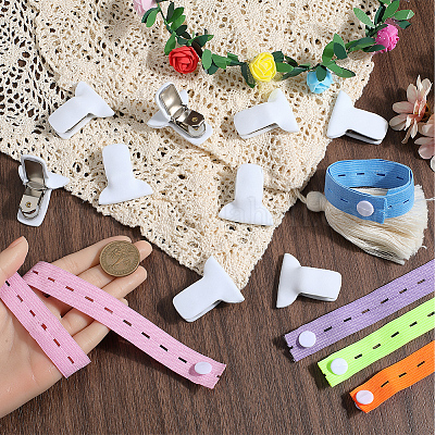 5 шт. 5-х цветные эластичные ленты-органайзеры из полиэстера&nbsp;FIND-CN0001-67A-1