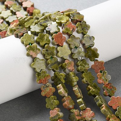 Природные Unakite бисер нитей G-B138-C07-01-1