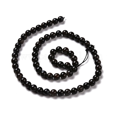 Природные астрофиллитовые бусины&nbsp;G-A202-01A-1