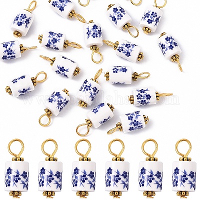 20 шт. фарфоровые подвески ручной работы&nbsp;PALLOY-YW00112-03-1