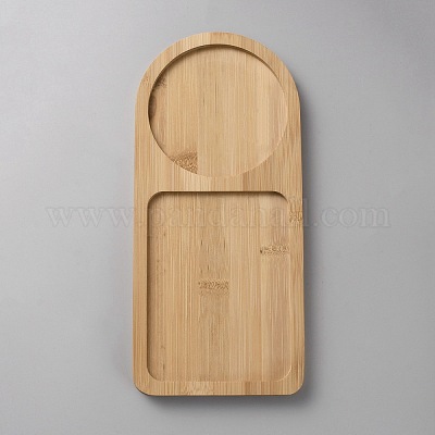 Сервировочный поднос для чая из арочного дерева AJEW-WH20008-01A-1