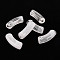 Acrylic Beads, Imitation Gemstone, Curved Tube, White, 34.5x13x11mm, Hole: 3.5mm, about 155pcs/500g
