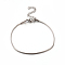 Tarnish Resistant 304 Stainless Steel Snake Chain Bracelets, with Lobster Claw Clasps, Stainless Steel Color, 9-7/8 inch(250mm), 1.5mm