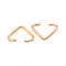 Iron Open Quick Link Connectors, Linking Rings, Light Gold, 6.5x9.5x1mm, Inner Diameter: 8mm, 20pcs/bag