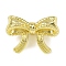 Brass Pendants, Cadmium Free & Nickel Free & Lead Free, Bowknot Charms, Golden, 9.5x13.5x7mm, Hole: 1.6mm
