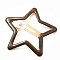 Star Alloy Enamel Snap Hair Clips, Hair Accessorise for Girls, Light Gold, Coffee, 58x59x4mm
