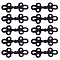 10 Pairs Handmade Chinese Frog Knot Button Sets, Polypropylene Buttons, Black, 140x52~55mm