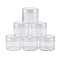 Plastic Bead Containers, Round, about 3.9cm in diameter, 3.3cm high, Capacity: 15ml(0.5 fl. oz)
