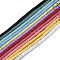 Spray Painted Non-magnetic Synthetic Hematite Beads Strands, Hexagon, Mixed Color, 3x1mm, Hole: 0.8mm, about 305~310pcs/strand, 15.75 inch(40cm)