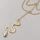 Цепочки для ног с кисточками в виде змеи из сплава&nbsp;AJEW-D305-001G-2