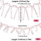 2 стиль баннеры с бантом из ткани&nbsp;AJEW-SP0002-70B-2