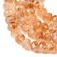 Нити из нагретых натуральных цитриновых бусин&nbsp;G-C259-A19-5x8mm-4