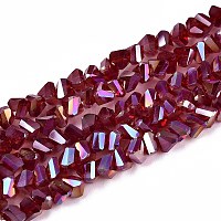 Гальванизируйте прозрачное стекло бисер нитей&nbsp;GLAA-N021-4mm-26