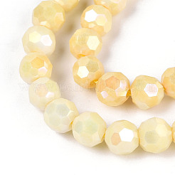 Антикоррозийные гальванические стеклянные бусины&nbsp;X-EGLA-T021-6mm-15-08