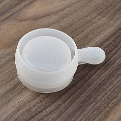 Плоские круглые с ручкой силиконовые подсвечники Молды своими руками&nbsp;LS-SIMO-G010-02A