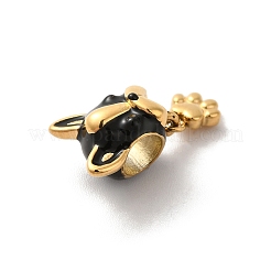 Ионное покрытие (ip) 304 нержавеющая сталь эмаль европейские бусины&nbsp;STAS-G308-03G