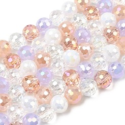 Стеклянные бусины с гальваническим покрытием &nbsp;EGLA-D300-06-8mm-25