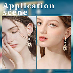 30 шт. латунные серьги-гвоздики&nbsp;KK-BBC0005-04