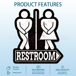 Старинный металлический оловянный знак&nbsp;AJEW-WH0409-058