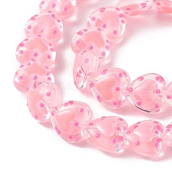 Прозрачные стеклянные бусины&nbsp;LAMP-F029-04E