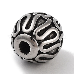 Ретро бусины из нержавеющей стали 304&nbsp;STAS-L274-017AS