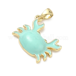 Латунь эмаль подвески&nbsp;KK-G555-20G-01