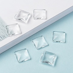 Полупрозрачные квадратных кабошоны&nbsp;X-GGLA-S022-15mm