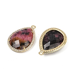 Ограненные подвески из натурального родонита&nbsp;G-K347-12G-07