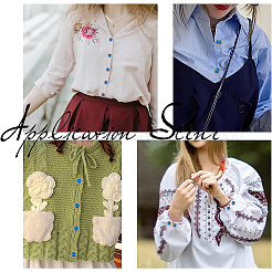 24 шт. пластиковые пуговицы на ножке&nbsp;BUTT-GF0003-78B