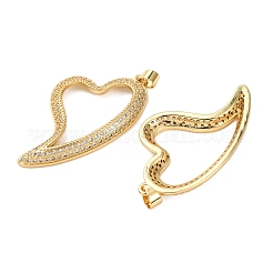 Латунные микро проложить кубического циркония подвески&nbsp;KK-K408-51G-03