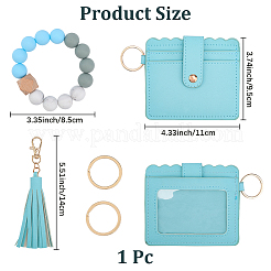 1 шт. прямоугольных держателей для визиток из искусственной кожи&nbsp;AJEW-GL0003-17B