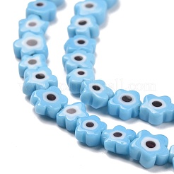 Ручной работы стеклянная бусина тысячецветник нитей&nbsp;LAMP-J035-6mm-54