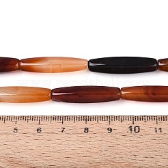 Окрашенные естественный агат бисер пряди&nbsp;G-T144-54A-01