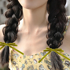 3 рулон двухцветной односторонней бархатной ленты SRIB-AR0001-19