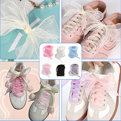 6 пара двухцветных шнурков из полиэстера&nbsp;AJEW-SP0003-12