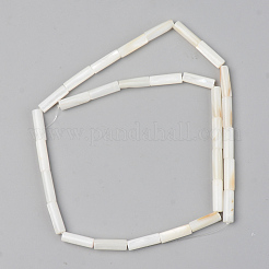 Нити бусин из натуральных пресноводных ракушек SSHEL-R048-006C