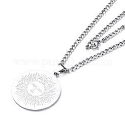 Не тускнеющие подвески из нержавеющей стали 201&nbsp;NJEW-C042-05P