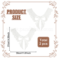 Кружевной воротник с цветочным бантом&nbsp;DIY-WH0656-28