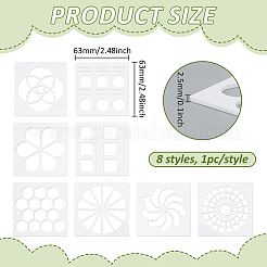 Акриловые рисунки трафареты шаблоны&nbsp;DIY-BC0015-50B