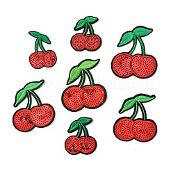 25 шт. 5 стиля вишневой фетровой ткани с блестящими пайетками&nbsp;PATC-CJ0001-02