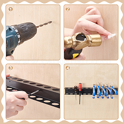 Железный настенный держатель для инструментов&nbsp;ODIS-WH0043-204