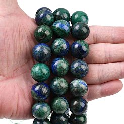 Натуральные бусы из хризоколлы и лазурита&nbsp;G-L648-A12-16mm