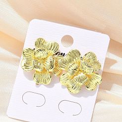 Латунь серьги&nbsp;EJEW-P303-05G